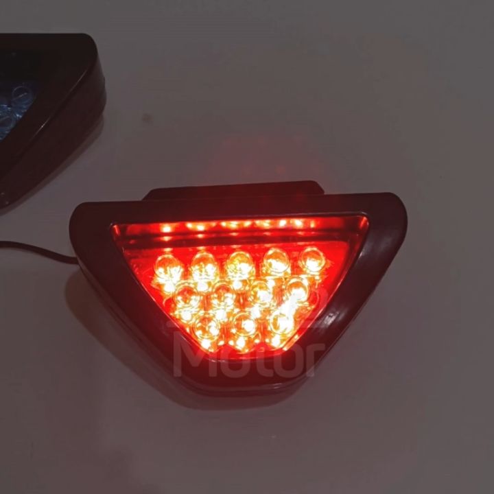 Lampu Rem Stop Belakang Kedip Led Segitiga F Stoplamp Kedip Strobo