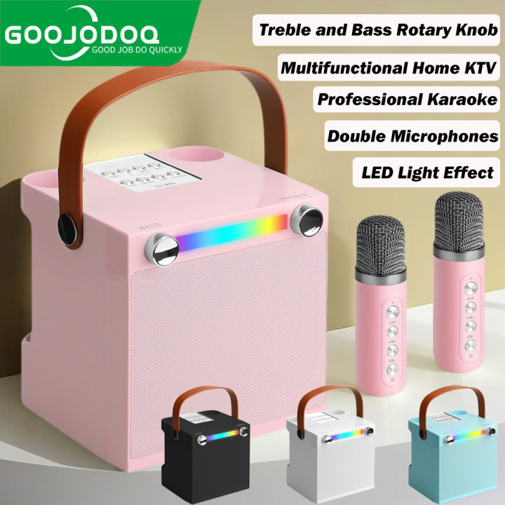 Goojodoq Wireless Bluetooth Speaker Karaoke Bluetooth Karaoke Mic