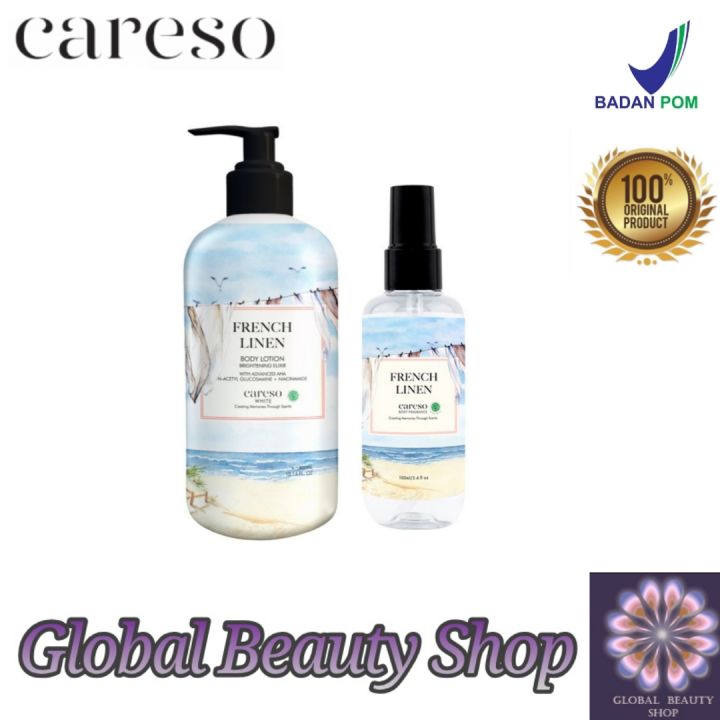 Careso French Linen Series Fragrance Mist Body Lotion Lazada