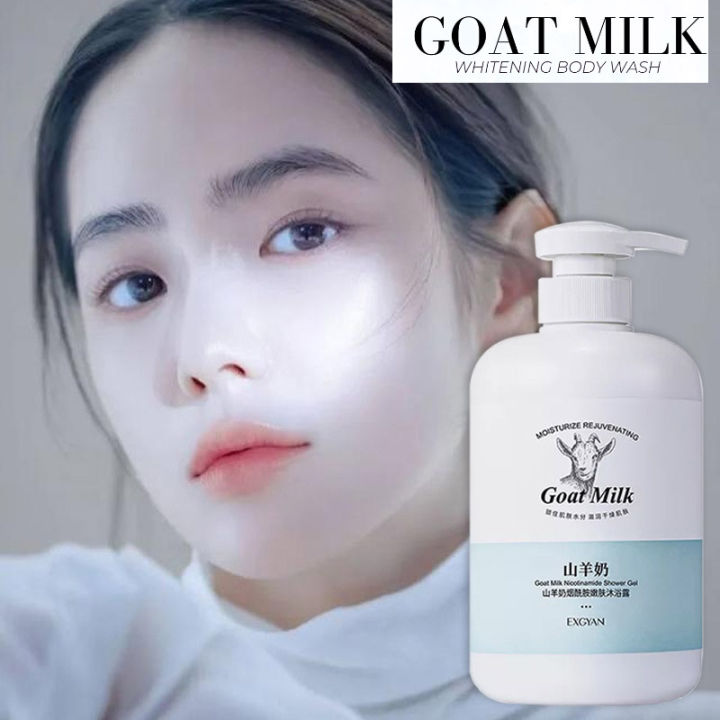 500ML Goat Milk Mousse Shower Gel Whitening Shower Gel Body Care