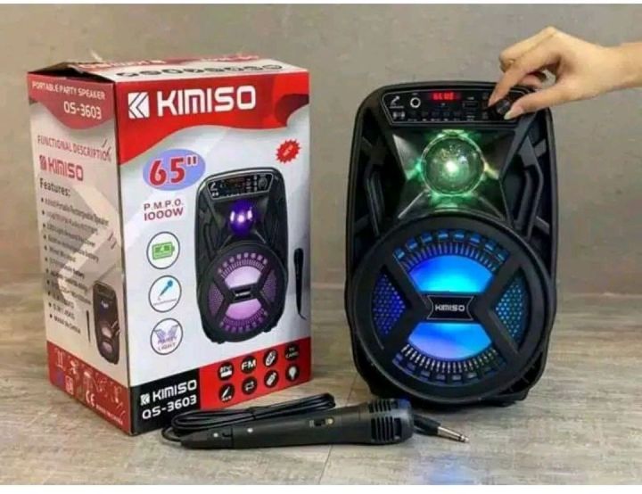 Speaker Bluetooth Kimiso Original QS 3603 Series 6 5 Inchi Free Mic