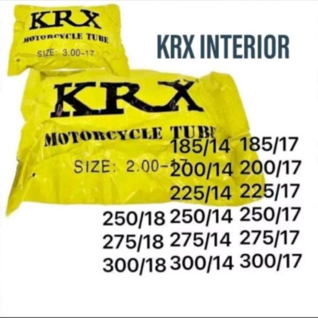 KRX TUBE INTERIOR FOR MOTORCYCLE UNIVERSAL Lazada PH