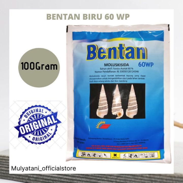 Bentan Biru Moluskisida Wp Gram Orginal Racun Pembasmi Hama