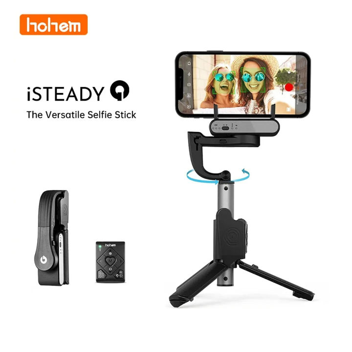 Hohem ISteady ไมเซลฟ Q ปรบฐานรองเซลฟถอกลางแจงพบได Gimbal