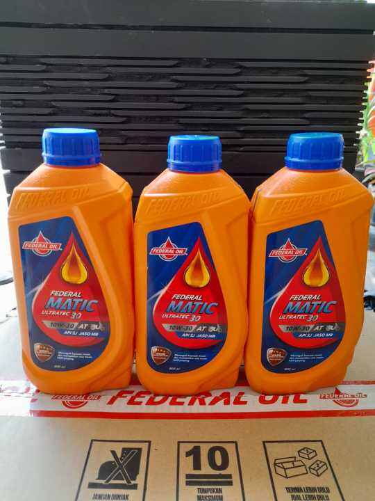 PAKET HEMAT 3 PCS OLI MESIN FEDERAL MATIC ORANGE SPESIAL DINGIN 10w