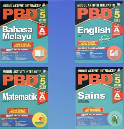 Buku Kerja Sekolah Sasbadi Modul Aktiviti Interaktif PBD Tahun 5 Lazada