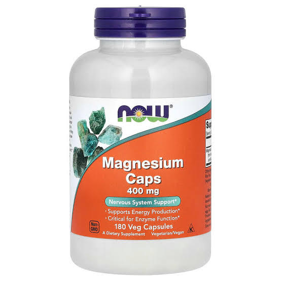 Now Magnesium Caps 400 Mg 180 Veg Capsules Lazada Co Th