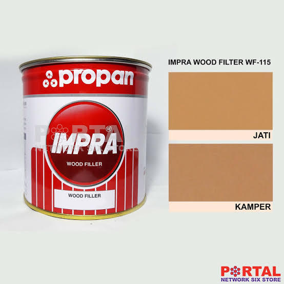 Propan Impra Wood Filler WF 115 Jati 1kg Wood Filler Jati Dempul Kayu