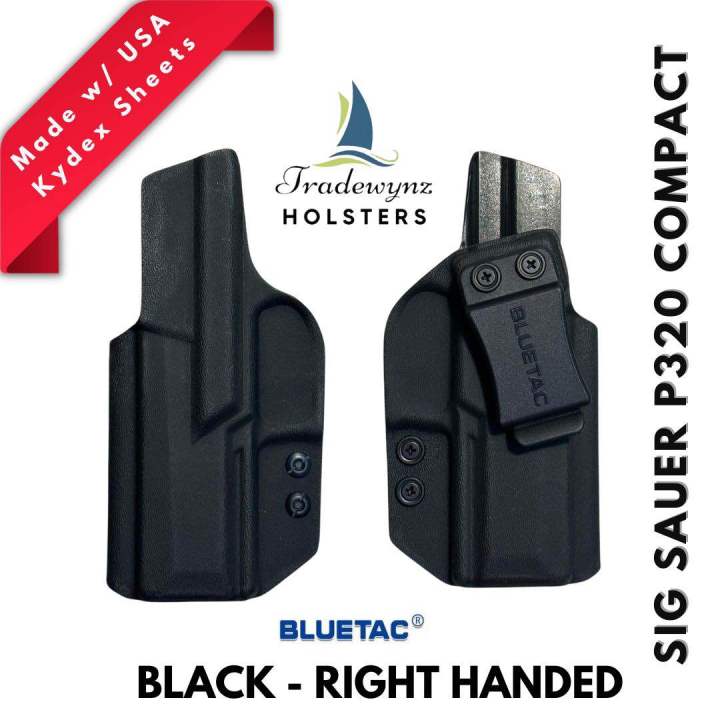 Bluetac IWB Concealment Kydex Holster For Sig Sauer P320 Compact Black