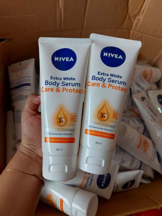 Nivea Body Serum Extra White Care Protect Ml Lazada Indonesia