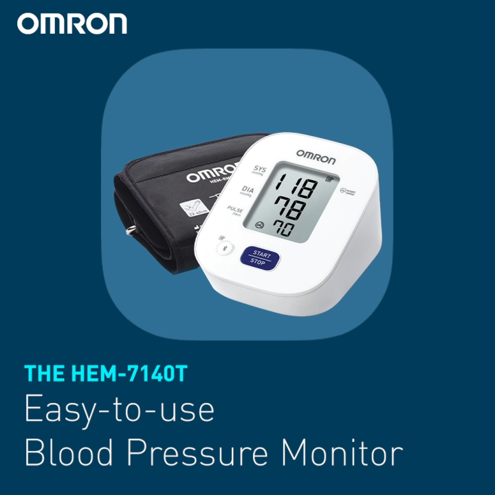 Omron HEM 7140T1 Automatic Upper Arm Blood Pressure Monitor BPM Digital