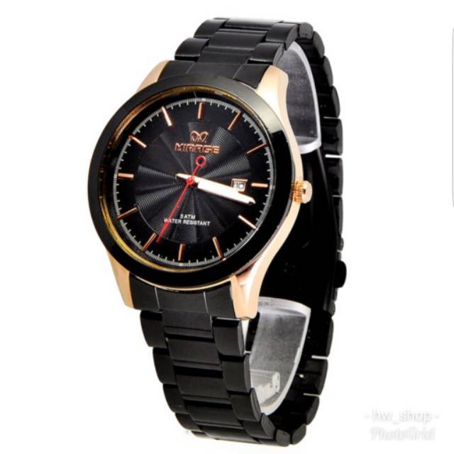 Jam Tangan Pria Mirage Black Rosegold Original Lazada Indonesia