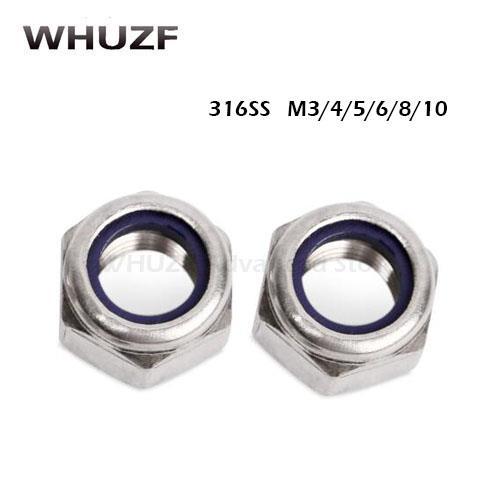 M M M M M M M Stainless Steel Nylon Insert Hex Lock Nuts