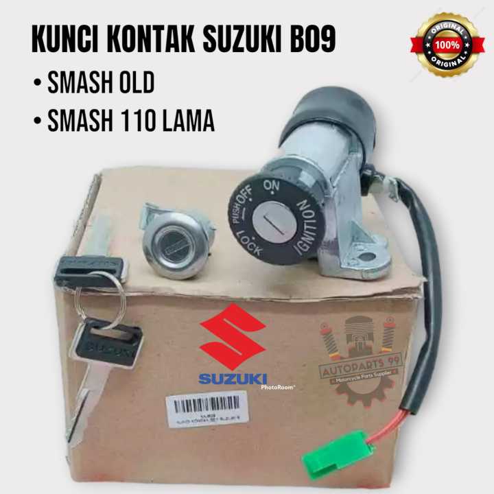 Kunci Kontak Smash Lama Set Plus Jok Original Suzuki Keyset Smash