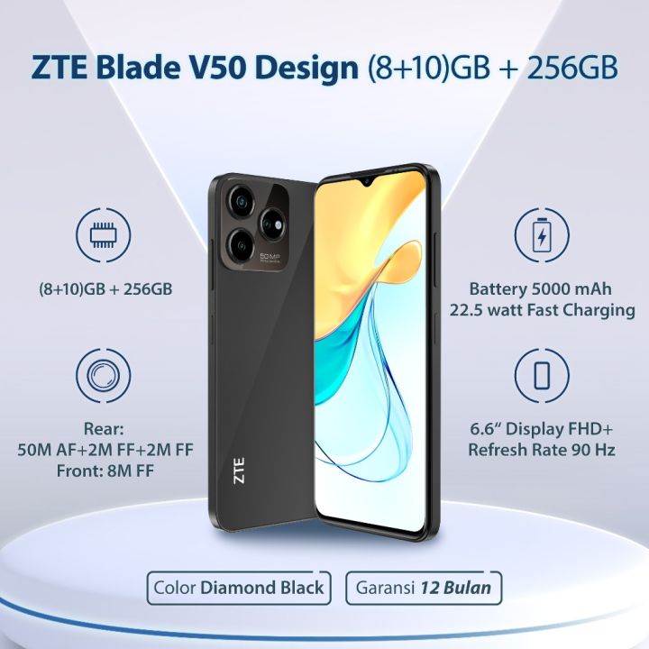 Zte V Prime Design Gb Garansi Resmi Tahun Lazada Indonesia