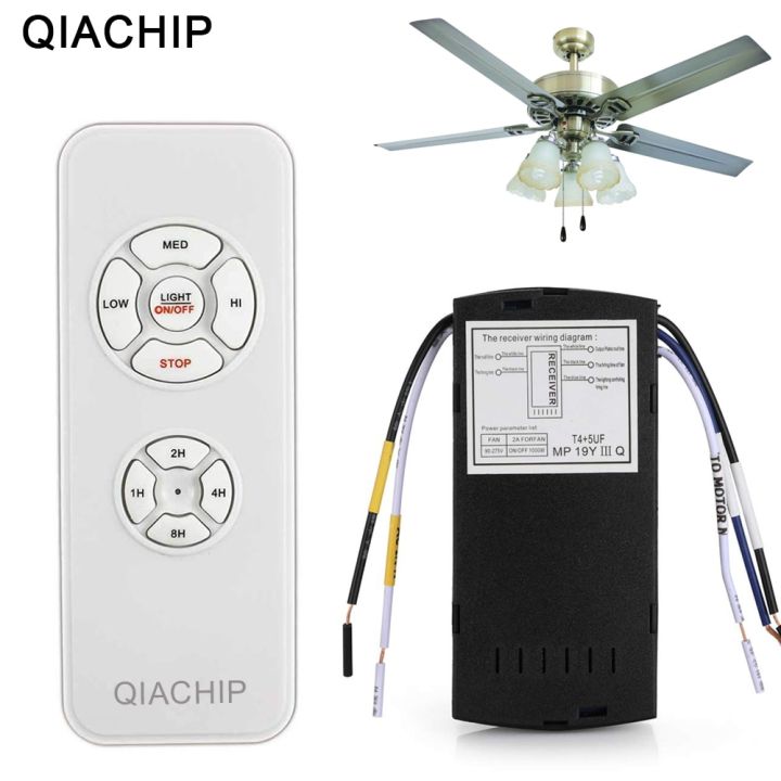 Qiachip Universal Ceiling Fan Lamp Remote Control Kit Ac V