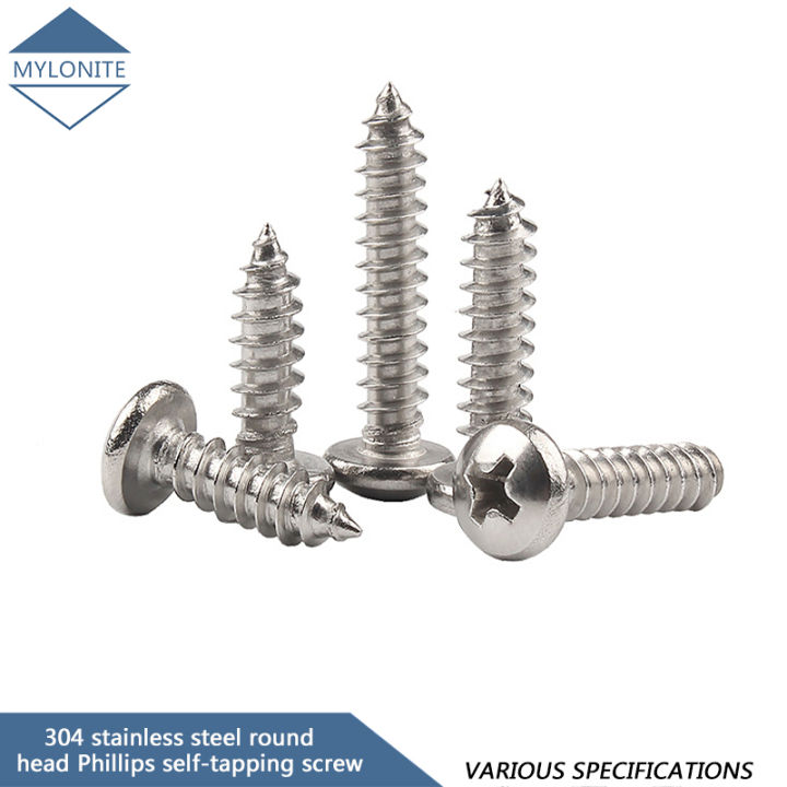 M4 M4 2 M5 M6 M8 304 Stainless Steel Cross Recessed Tapping Bolts