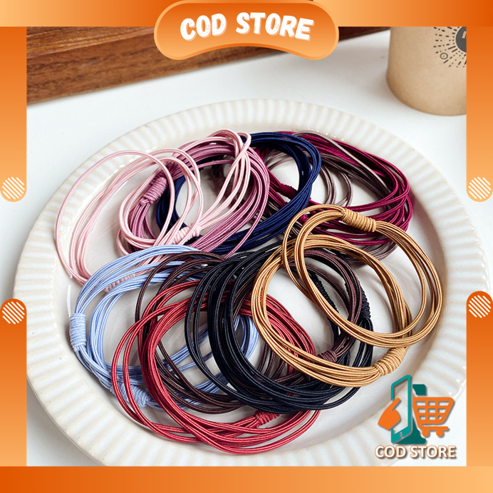 COD STORE D6250 Kuncir Rambut Elastis 1PCS Karet Rambut Korea