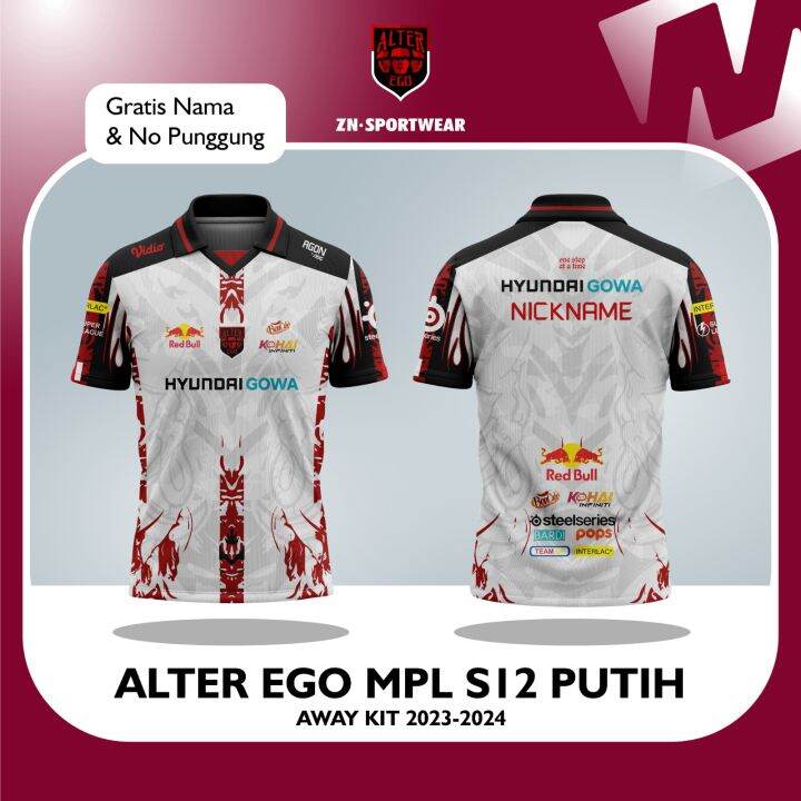 Baju Jersey Alter Ego Mpl S Putih Away Terbaru Esport Game