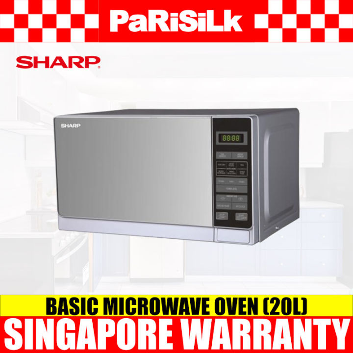 Sharp R 22A0 SM V Basic Microwave Oven 20L Lazada Singapore