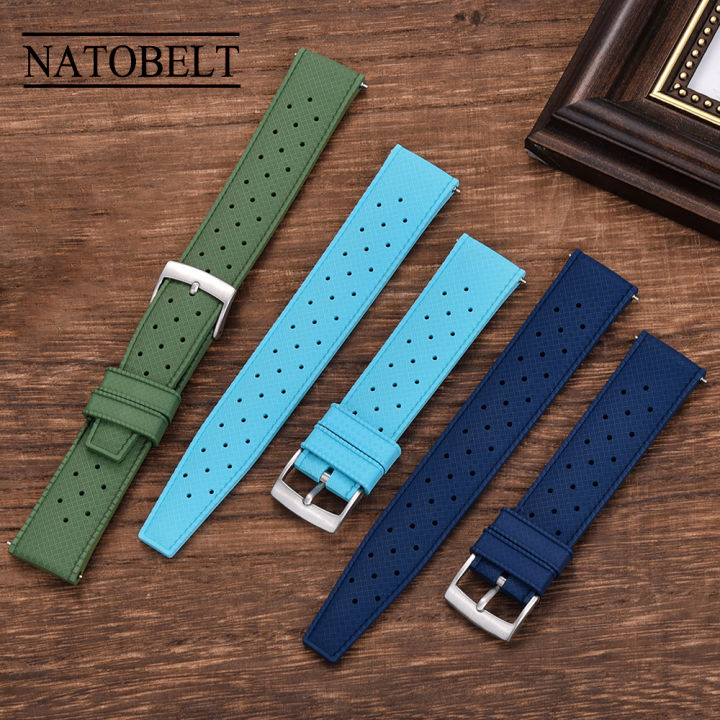 New Tropical Rubber Strap Mm Mm Mm Quick Release Watch Band