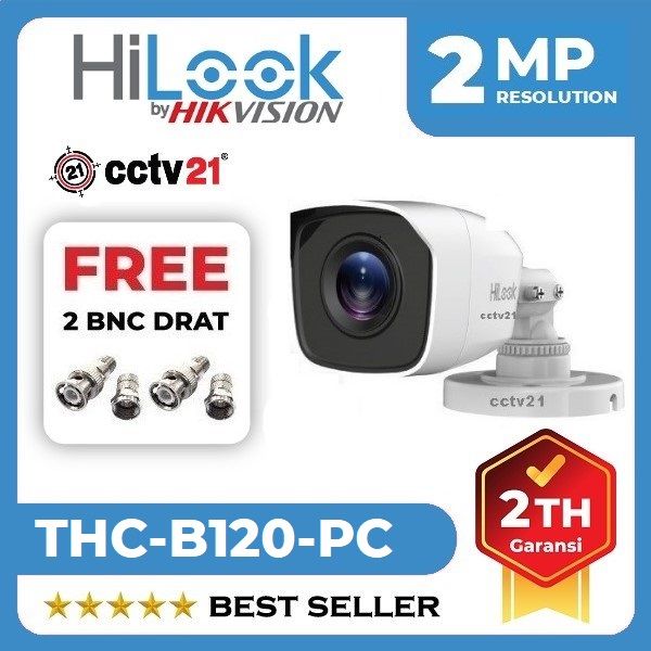 Kamera Cctv Outdoor Hilook Mp Thc B Pc Free Bnc Harga Promo