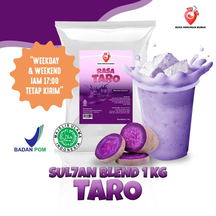 Sultan Bubuk Minuman Mix Rasa Taro Instant Powder Drink Kg Omura