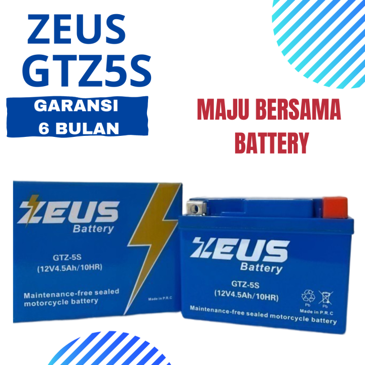 Aki Motor Honda Scoopy Vario Gtz S Zeus Accu Kering Mf Lazada