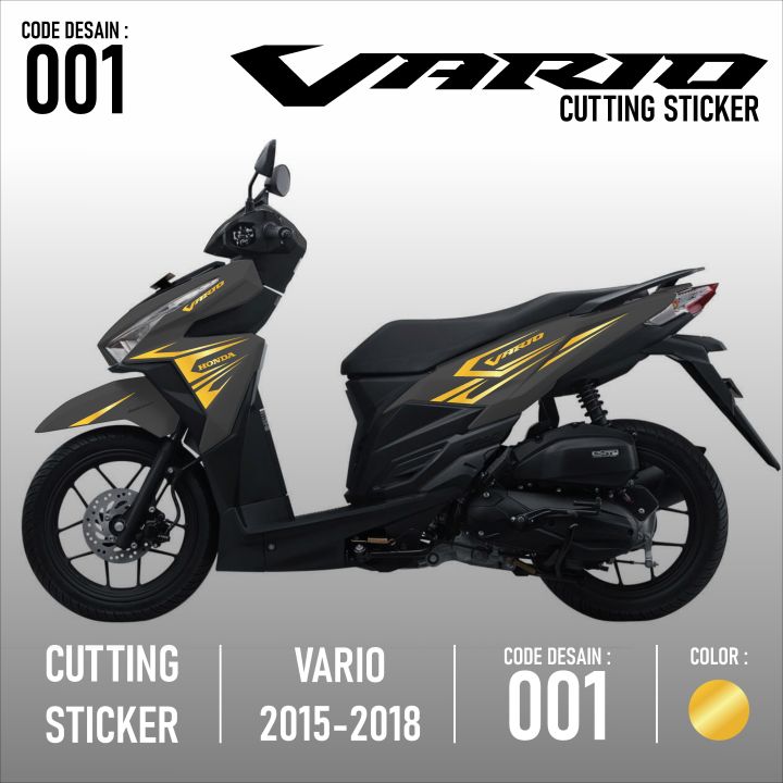 Mc Cutting Sticker Vario Led Aksesoris Motor Sticker Honda