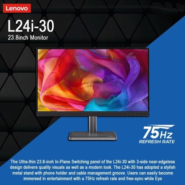 Monitor Led Lenovo L I Ips Hz Fhd Hdmi Vga Eye Care Technology