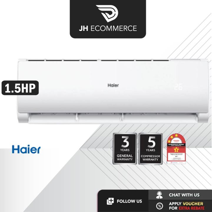 Haier 1 5HP R32 Turbo Cool Non Inverter Air Conditioner HSU 12LTF18