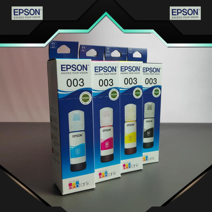 Original Epson Original Refill Ink Bottle Black Cyan Magenta