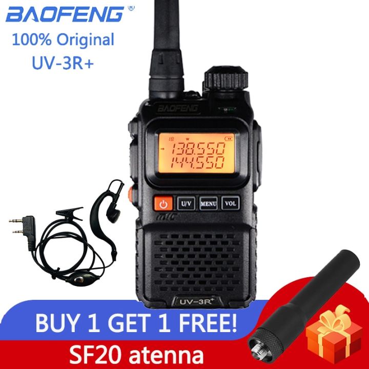 Baofeng UV 3R Plus Walkie Talkie Dual Band UV3R Two Way Radio Wireless