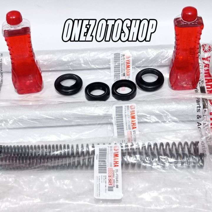 Paket As Shock Depan Mio Sporty Old Seal Shok Tutup Debu Oli Per