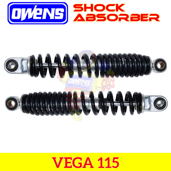 Vega Black Owens Motorcycle Rear Shock Absorber Pair Lazada Ph