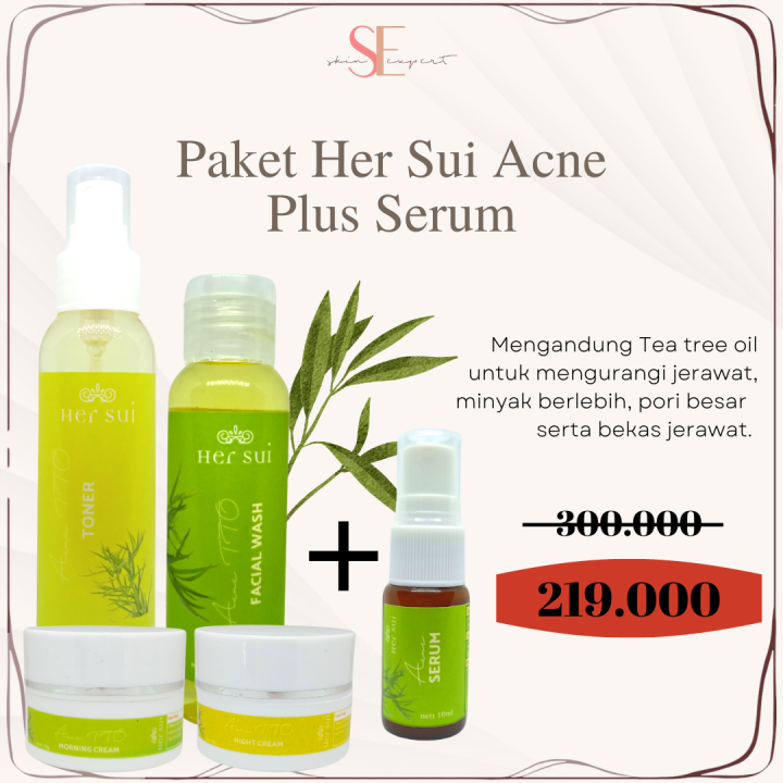 Paket Perawatan Wajah Jerawat Beruntusan Acne Her Sui Tto Skinexpert Id