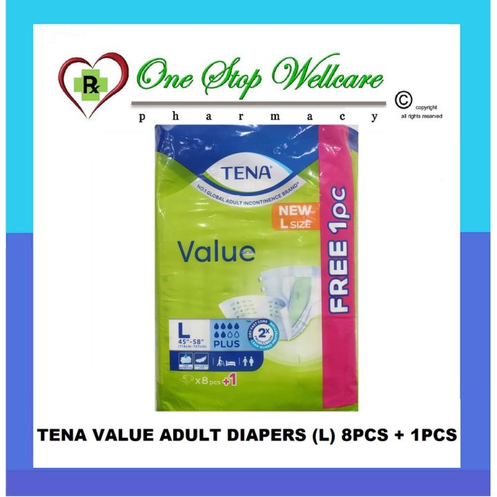 Tena Value Adult Diapers L S Lazada