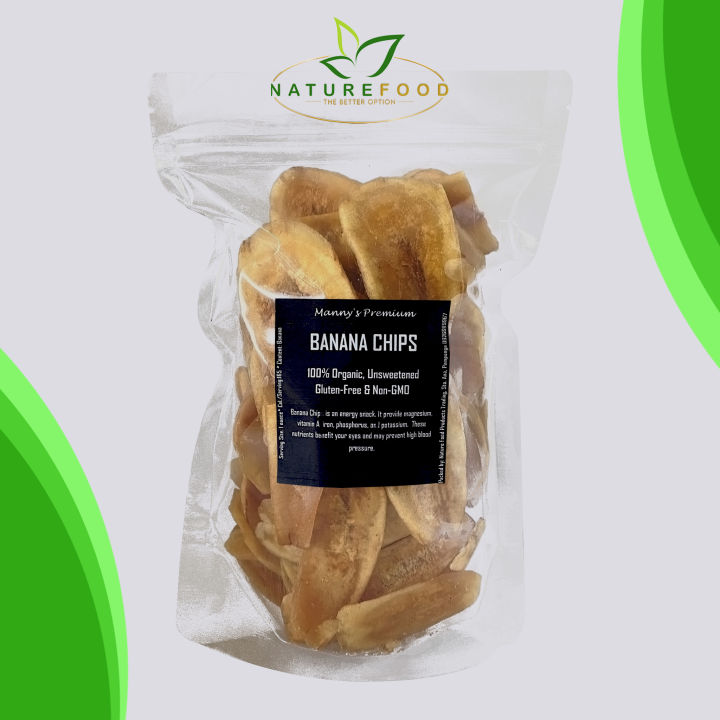 Banana Chips Organic Unsweetened Lightly Sweetened Healthy Low Carb