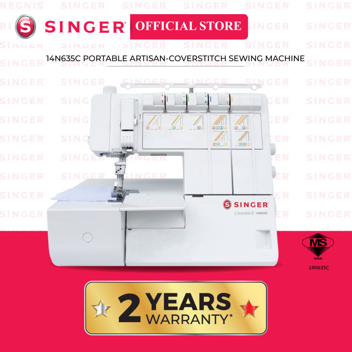 Singer N C Portable Artisan Coverstitch Sewing Machine Lazada