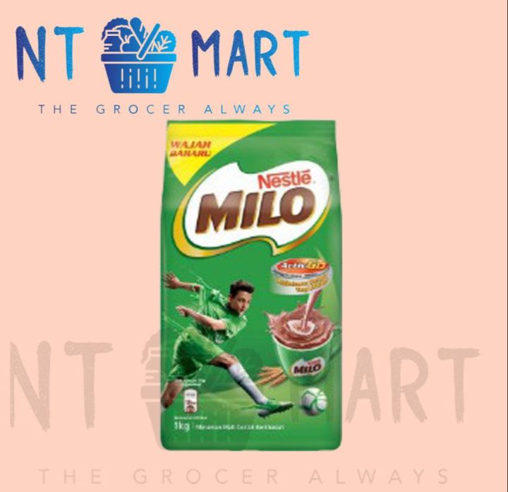 Nestle MILO Activ Go Chocolate Malt Powder Soft Pack 1kg Lazada