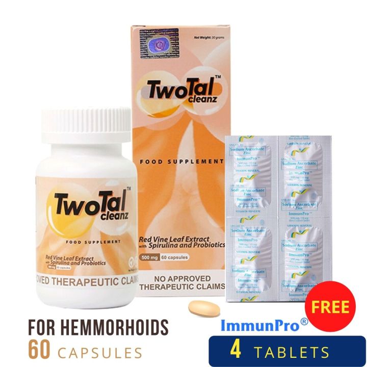 Ezshop Twotal Cleanz For Hemorrhoids Capsule Gamot Sa Almoranas Food