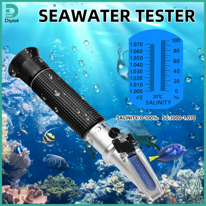 Original Aideepen Seawater Salinity Meter 0 100 Aquaculture Salinometer