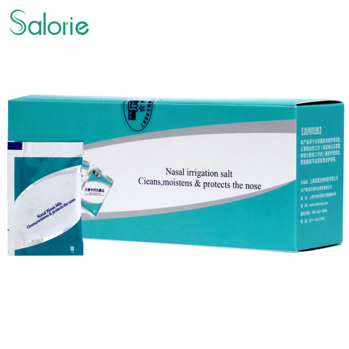 Salorie G Packs Box Nasal Irrigation Salt Nasal Rinse Mix Wash