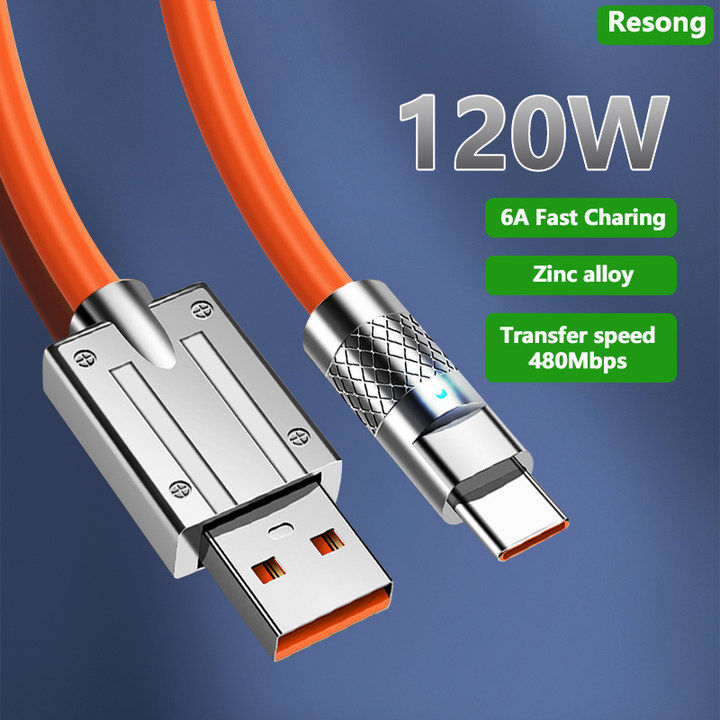 Resong W Silicone Kabel Data A Super Fast Charging Type C Micro Usb