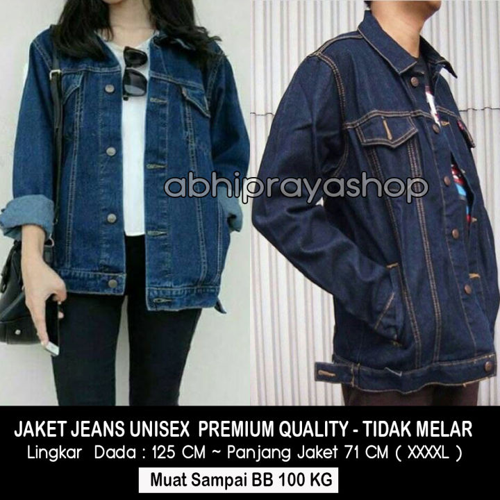 Jaket Jeans Super Jumbo Jaket Jeans Wanita Super Jumbo Ld