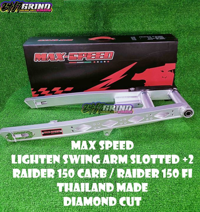 MAX SPEED LIGHTEN SWING ARM DIAMOND CUT PLUS 2 SUZUKI RAIDER 150 FI