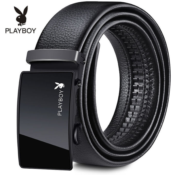 Playboy Famous Brand Belt Cowhide Men S Top Quality Real Men S Luxury