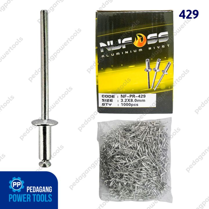 Nufoss Paku Rivet X Mm Pcs Blind Ripet Rifet Tembak