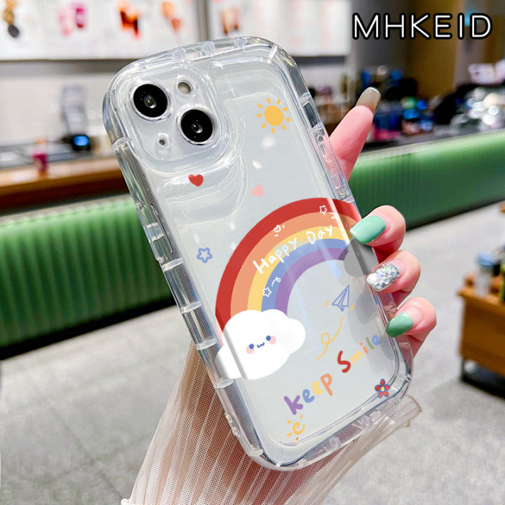 MHKEID Casing Ponsel Untuk OPPO A15 A15s A35 A16 A16s A54s A16K A16E