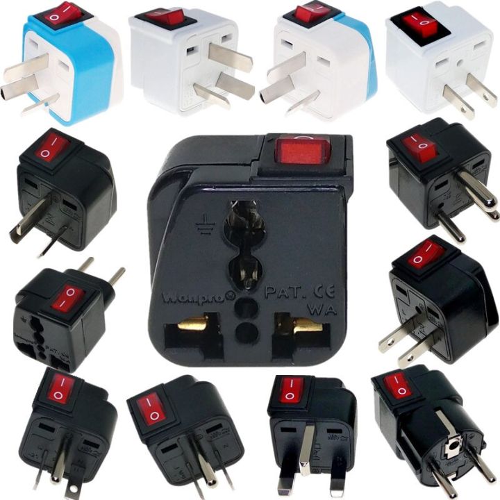 Hot Universal Us Uk Eu Au Schuko World Plug Multi Converter